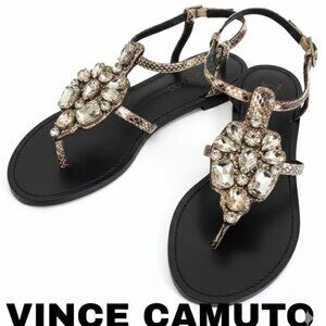 NEW Vince Camuto Embellished Jeweled Sandals 8.5